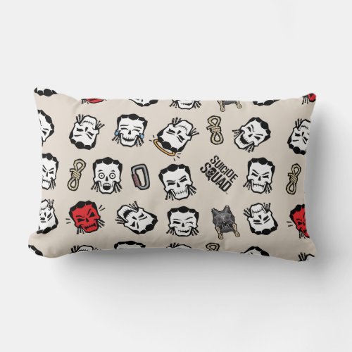 Suicide Squad  Slipknot Emoji Pattern Lumbar Pillow