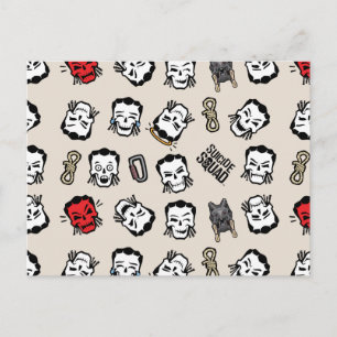 Suicide Squad Slipknot Emoji Pattern Postcard