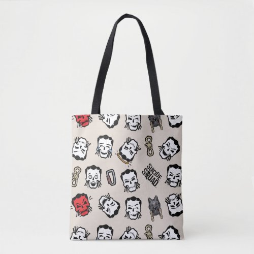 Suicide Squad  Slipknot Emoji Pattern Tote Bag