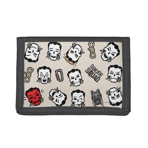 Suicide Squad  Slipknot Emoji Pattern Tri_fold Wallet