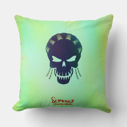 Suicide Squad  Slipknot Head Icon Throw Pillow