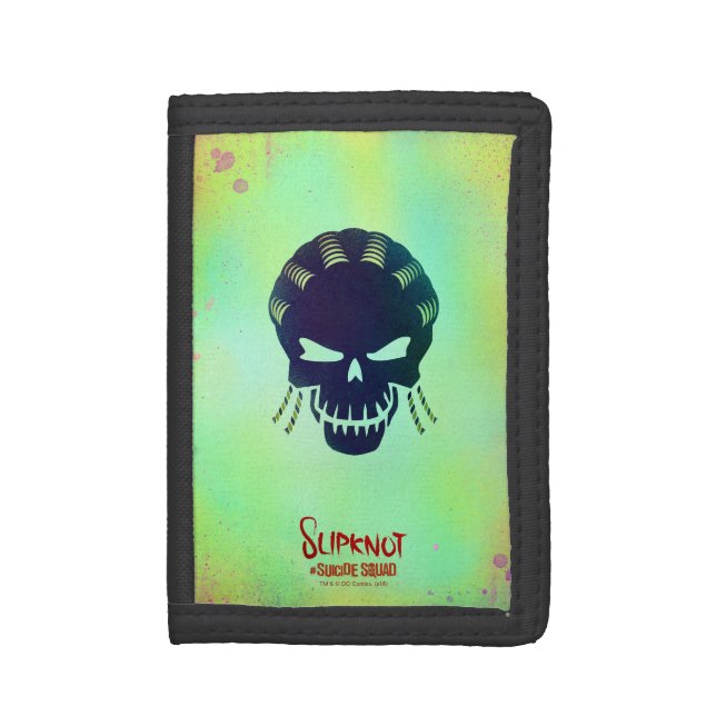 Suicide Squad | Slipknot Head Icon Tri-fold Wallet (Front Vertical)