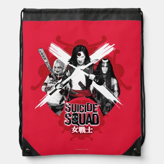 Suicide Squad | Squad Girls "Female Warrior" Drawstring Bag (Front)