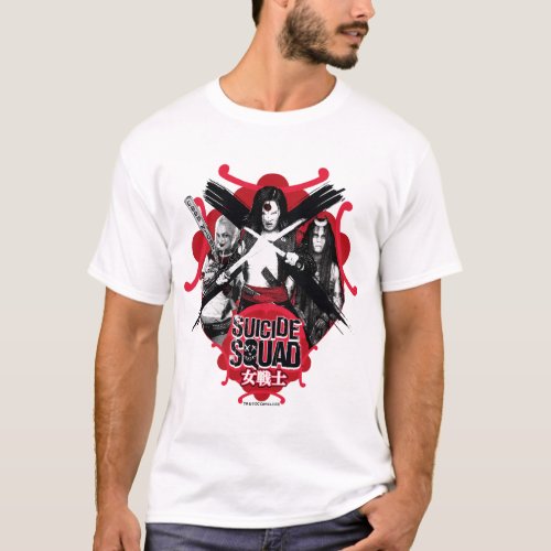 Suicide Squad  Squad Girls Female Warrior T_Shirt