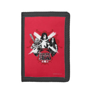 Suicide Squad Squad Girls "Female Warrior" Tri-fold Wallet