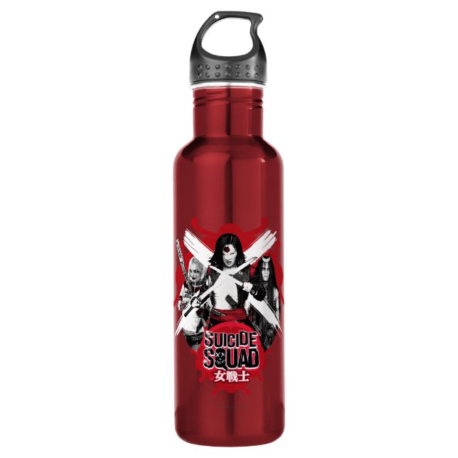 Suicide Squad | Squad Girls "Female Warrior" Water Bottle (Front)