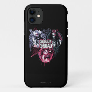 Suicide Squad   Squad Girls Graffiti Badges iPhone 11 Case