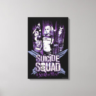 Suicide Squad   Squad Girls "In Squad We Trust" Canvas Print