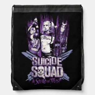 Suicide Squad   Squad Girls "In Squad We Trust" Drawstring Bag
