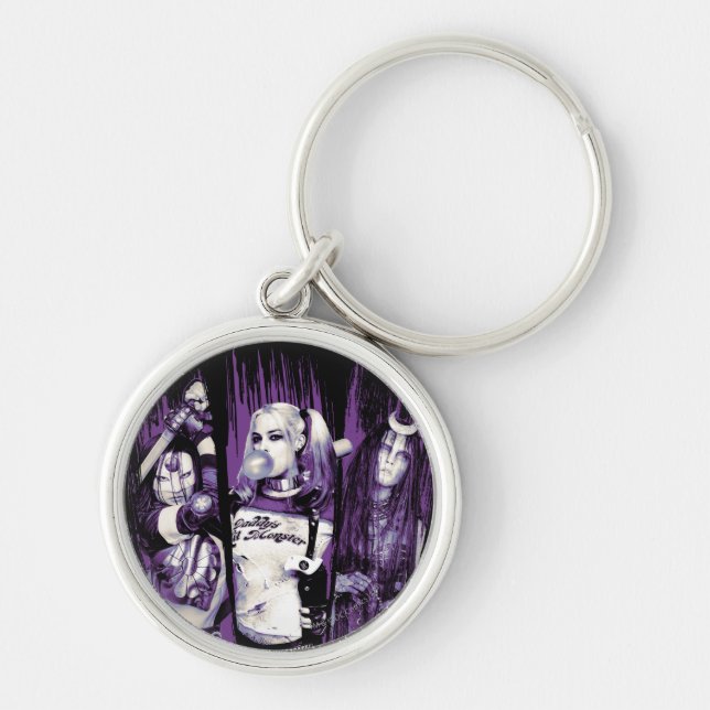 Suicide Squad | Squad Girls "In Squad We Trust" Keychain (Front)