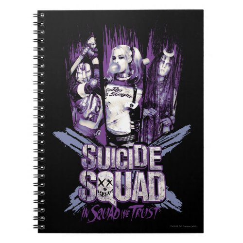 Suicide Squad  Squad Girls In Squad We Trust Notebook