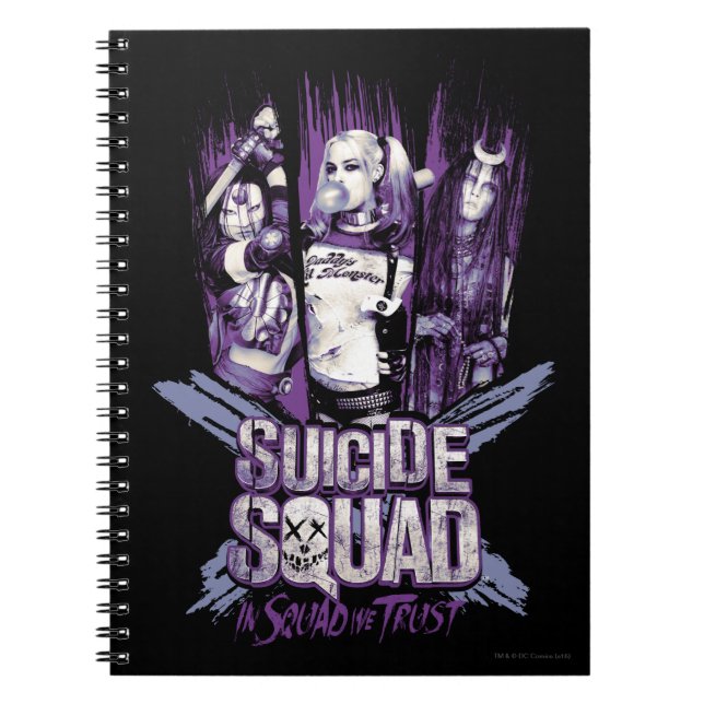 Suicide Squad | Squad Girls "In Squad We Trust" Notebook (Front)