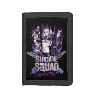 Suicide Squad   Squad Girls "In Squad We Trust" Tri-fold Wallet
