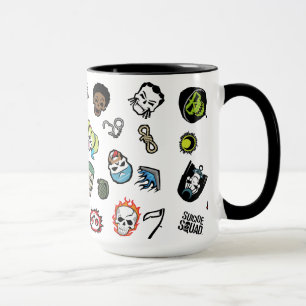 Suicide Squad Suicide Squad Emoji Pattern Mug