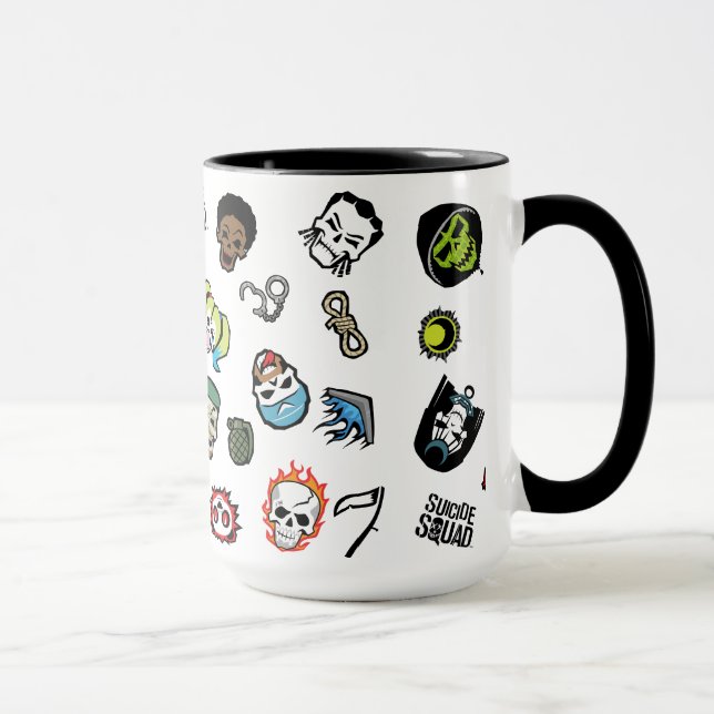 Suicide Squad | Suicide Squad Emoji Pattern Mug (Right)