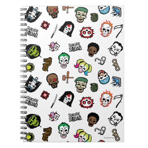 Suicide Squad  Suicide Squad Emoji Pattern Notebook