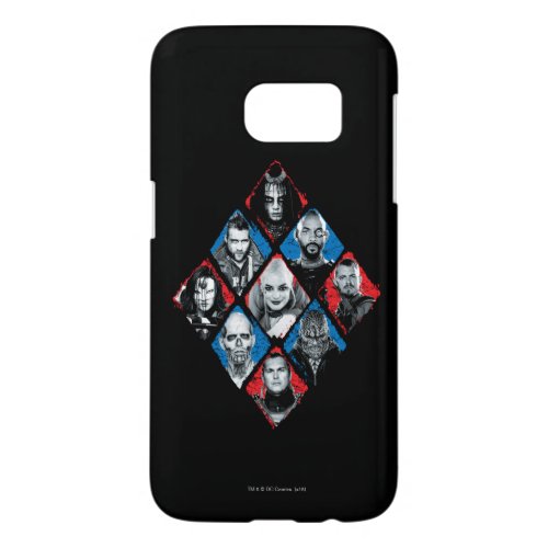 Suicide Squad  Task Force X Checkered Diamond Samsung Galaxy S7 Case