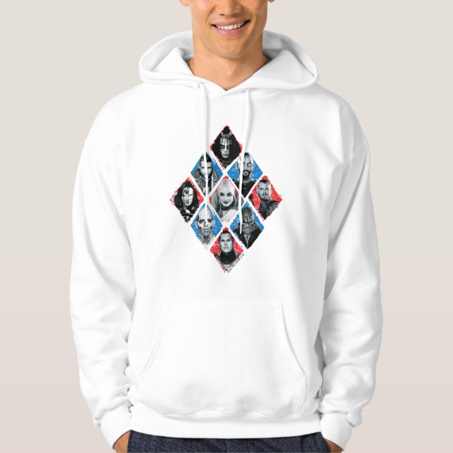 Suicide Squad | Task Force X Checkered Diamond Hoodie (Front)