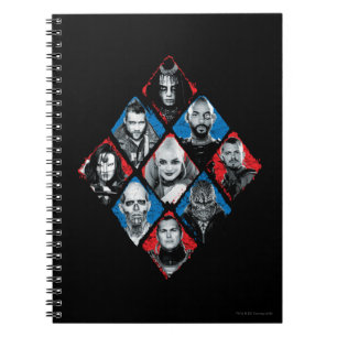Suicide Squad Task Force X Checkered Diamond Notebook