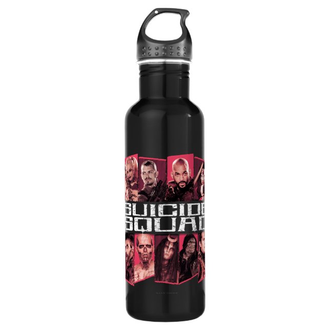 Suicide Squad | Task Force X Group Emblem Stainless Steel Water Bottle (Front)