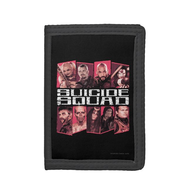 Suicide Squad | Task Force X Group Emblem Tri-fold Wallet (Front Vertical)