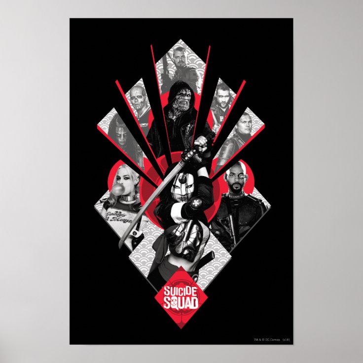 Suicide Squad | Task Force X Japanese Graphic Poster | Zazzle