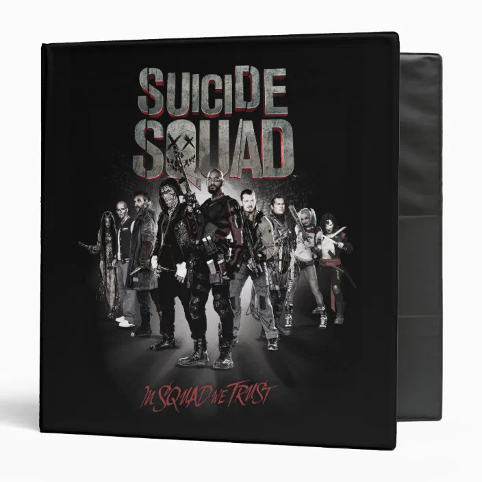 Suicide Squad Task Force X Lineup 3 Ring Binder Zazzle Com