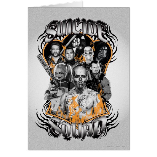 Suicide Squad | Task Force X Tribal Tattoo Cards (Front)