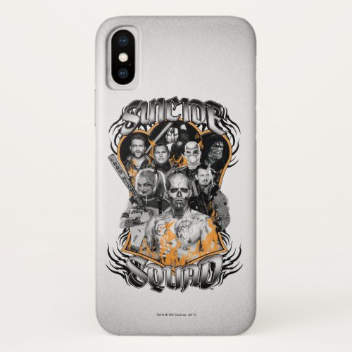 Suicide Squad  Task Force X Tribal Tattoo iPhone X Case