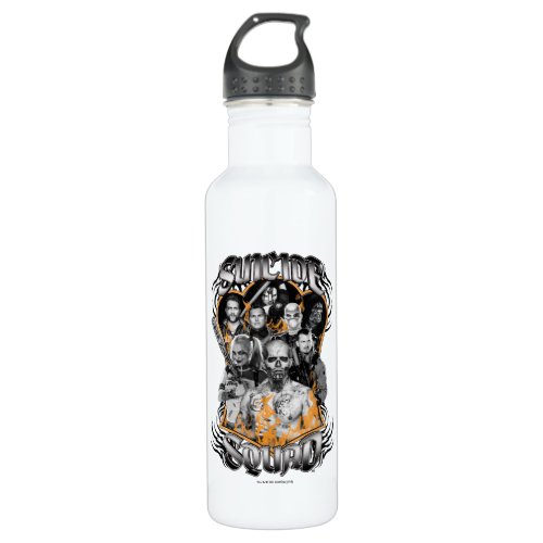 Suicide Squad  Task Force X Tribal Tattoo Stainless Steel Water Bottle