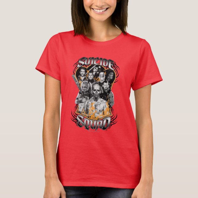 Suicide Squad | Task Force X Tribal Tattoo T-Shirt (Front)