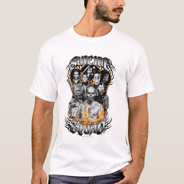 Suicide Squad | Task Force X Tribal Tattoo T-Shirt (Front)