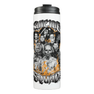 Suicide Squad   Task Force X Tribal Tattoo Thermal Tumbler