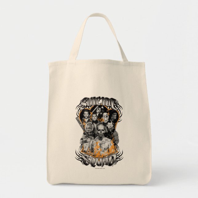 Suicide Squad | Task Force X Tribal Tattoo Tote Bag (Front)