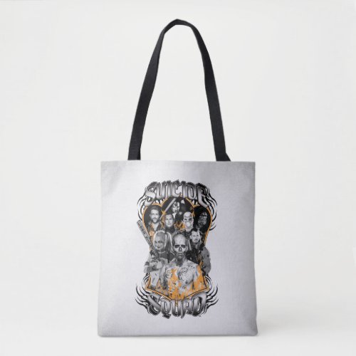 Suicide Squad  Task Force X Tribal Tattoo Tote Bag
