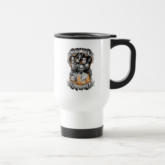 Suicide Squad | Task Force X Tribal Tattoo Travel Mug (Right)