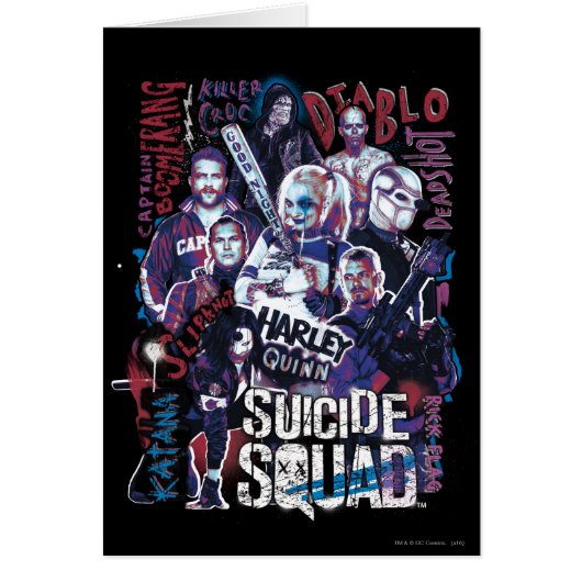 Suicide Squad | Task Force X Typography Photo Cards (Front)