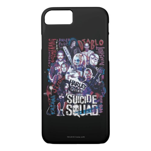 Suicide Squad  Task Force X Typography Photo iPhone 87 Case