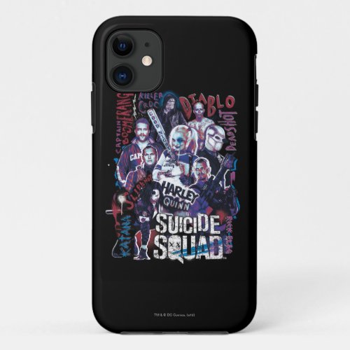 Suicide Squad  Task Force X Typography Photo iPhone 11 Case