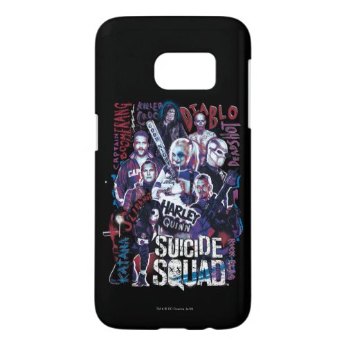 Suicide Squad  Task Force X Typography Photo Samsung Galaxy S7 Case