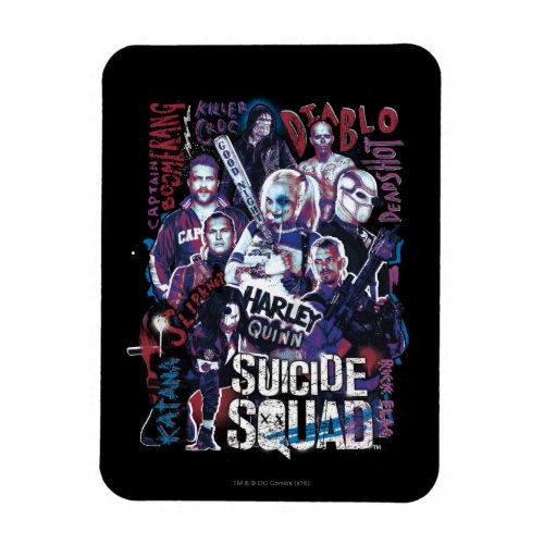 Suicide Squad  Task Force X Typography Photo Magnet