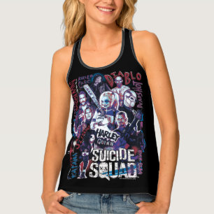 Suicide Squad Task Force X Typography Photo Tank Top