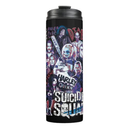 Suicide Squad  Task Force X Typography Photo Thermal Tumbler