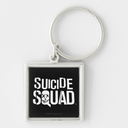 Suicide Squad  White Logo Keychain