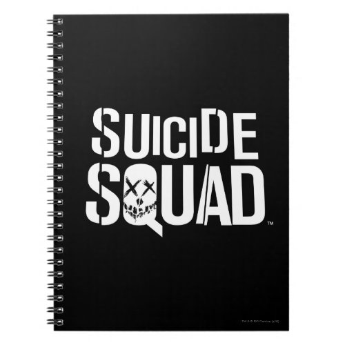 Suicide Squad  White Logo Notebook