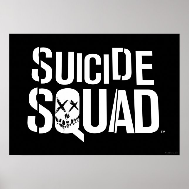 Suicide Squad | White Logo Poster (Front)