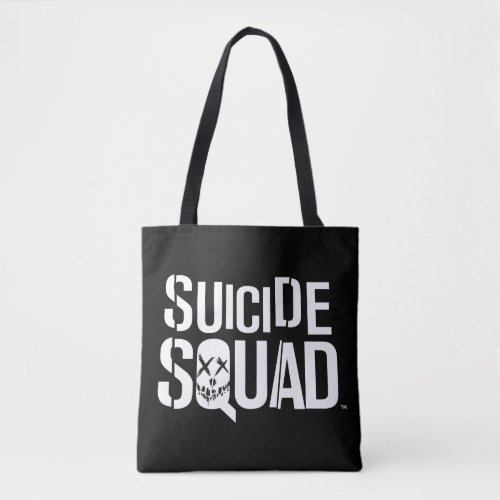 Suicide Squad  White Logo Tote Bag