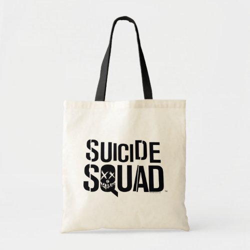 Suicide Squad  White Logo Tote Bag
