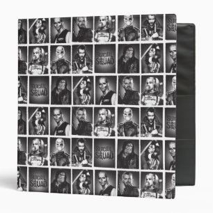 Suicide Squad   Yearbook Pattern 3 Ring Binder