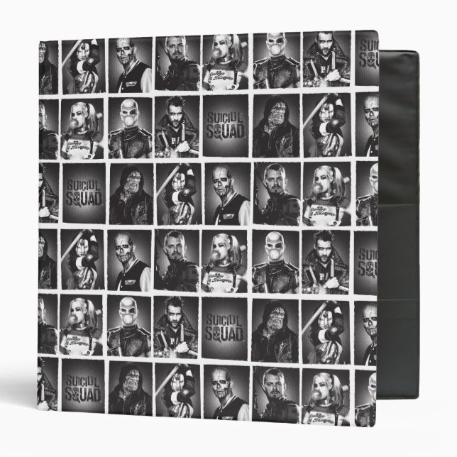 Suicide Squad | Yearbook Pattern 3 Ring Binder (Front/Inside)